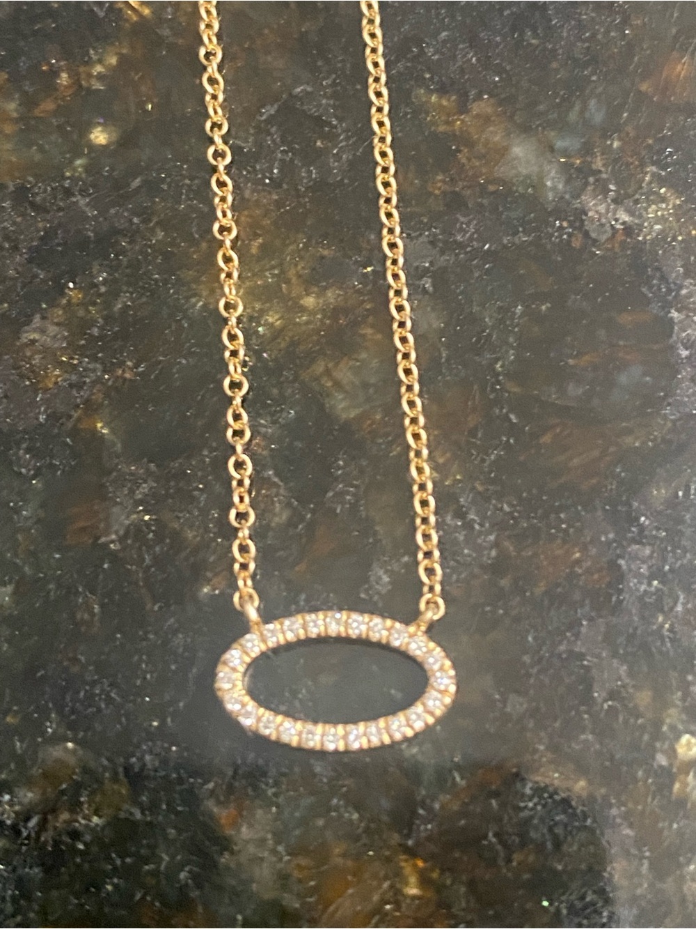 Shy Creation 14k Gold Diamond Necklace